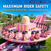 Manèges à sensations fortes : Manèges UFO Volants Double Vague, Grand Équipement d'Amusement Commercial Extérieur pour Fêtes Foraines