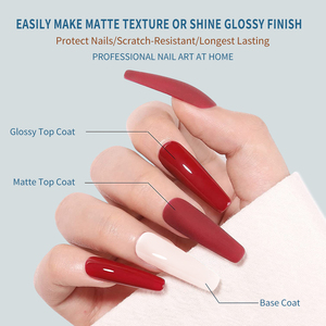Vernis à ongles gel UV Soak Off, <span class=keywords><strong>base</strong></span> caoutchouc à forte adhérence, couche de finition brillante sans essuyage, marque privée OEM en gros - Product Image 3