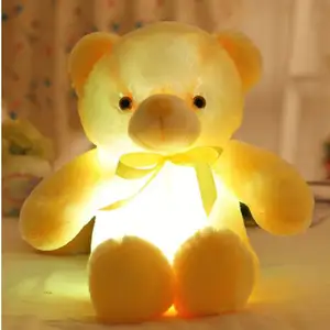 Nhà Máy Bán Hàng Trực Tiếp Luminous Teddy Bear 30Cm 40Cm 75Cm Đáng Yêu Mềm Phổ Biến Biểu Tượng Tùy Chỉnh Gấu Đồ Chơi Sang Trọng