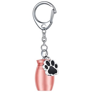 Gantungan Kunci Kotak Abu Hewan Peliharaan Unik Bentuk Silinder Sederhana Jejak Kaki Anjing - Product Image 6