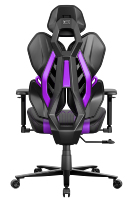 Fauteuil de Gaming Inclinable Manuel RXGAMER en Tissu, Base en Acier Cinq Étoiles, Conception Ergonomique, Accoudoirs 3D Réglables, Piston à Gaz 4 Positions, Pour la Maison