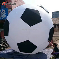 Ballon de football gonflable personnalisé de marque Navigator - Grand ballon de soccer en polyester taffetas avec ventilateur intégré, taille personnalisable