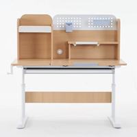 Ensemble Chaise et Bureau d'Étude pour Enfants Jaune en Bois Pliable, Réglable en Hauteur, Haut de Gamme, Extra-Large, avec Cadre de Table et Tiroirs