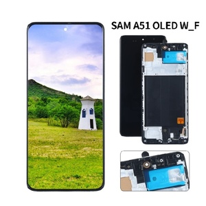 หน้าจอ OLED สำหรับโทรศัพท์มือถือ Samsung A51  จอ LCD สำหรับเปลี่ยนหน้าจอโทรศัพท์มือถือ Samsung Galaxy A51 พร้อมกรอบ - Product Image 1