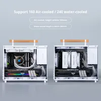 Aluminium Xiaobao E90 Compact ATX Petit Boîtier Refroidissement Air/Eau Simple Portable MATX Mini Ordinateur Boîtier Principal en Stock Fenêtre