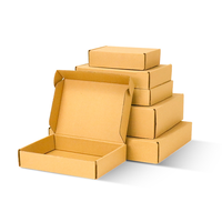 Boîte d'emballage plate personnalisée avec logo, pelliculage mat, recyclable, en carton, découpée, pliable, en kraft, pour l'expédition de chaussettes
