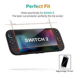 ฟิล์มกันรอยกระจกนิรภัย NS2 AR ป้องกันแสงสะท้อน 2.5D 9H HD ใส สำหรับ Nintendo Switch 2 - Product Image 2