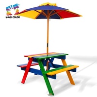 Table de bac à sable en bois massif au design moderne personnalisable pour les activités sensorielles en plein air W01D308 Meubles pour enfants