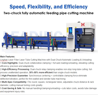 Machine de découpe laser à fibre CNC 5 axes LeadHan Smart Digital AI à refroidissement par eau pour la production entièrement automatique de tubes métalliques
