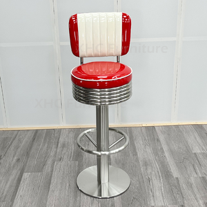 <span class=keywords><strong>Tabouret</strong></span> de bar moderne, durable et stable, rembourré en cuir PU, avec structure métallique, <span class=keywords><strong>hauteur</strong></span> de comptoir, pour restaurant, café, bistrot, salon de thé - Product Image 3