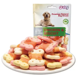 Vente en gros de nourriture séchée pour animaux de compagnie, poulet, canard, os de lapin, friandises pour chiens, collations naturelles et saines pour chiens