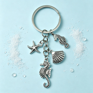Porte-clés en alliage de zinc en forme de poisson personnalisé, émail créature marine, cadeau pour magasin d'aquariums, fourni directement par l'usine - Product Image 2