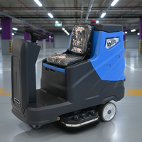 Nettoyeur de sols électrique de haute qualité, nettoyeur de sols à brosse rotative haute pression, nettoyeur de sols lourd à conducteur embarqué