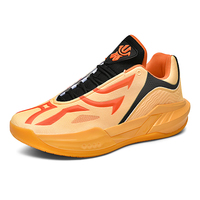 Nouvelle conception de chaussures de basket-ball de luxe pour hommes, à lacets, avec empeigne en mesh, semelle intermédiaire en TPU EVA, antidérapantes, tendance et confortables
