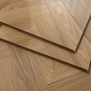 Plancher <span class=keywords><strong>stratifié</strong></span> en chêne imperméable moderne MDF HDF 12 mm Ac5 à chevrons, traitement de surface brillant mat, salon - Product Image 1
