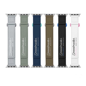 EASILIFE kustom jam tangan gelang pintar olahraga kulit gelang jam dengan <span class=keywords><strong>hook</strong></span> dan <span class=keywords><strong>loop</strong></span> seri se 7 6 5 4 <span class=keywords><strong>3</strong></span> <span class=keywords><strong>2</strong></span> 1 - Product Image 2