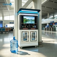 Distributeur d'eau pure OEM & ODM avec corps métallique et design moderne, station de remplissage d'eau pour bus/autocars/gares ferroviaires