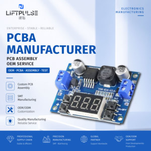 โมดูลแปลงไฟแบบปรับค่าได้ LM2596 DC-DC พร้อมจอแสดงผลโวลต์มิเตอร์ บอร์ดพัฒนาจากผู้ผลิต - Product Image 1