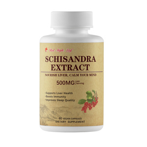 Cápsulas de Extrato de <span class=keywords><strong>Schisandra</strong></span>, Suplemento Herbal Natural, Saúde do Fígado e Apoio ao Sono, Vegano, Certificado GMP, Atacado - Product Image 1