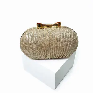 Tas Clutch Pesta Oval Berlipat Selempang Selempang Perancang Busana Terbaru untuk Wanita