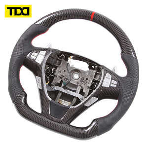 Volante Deportivo TDD de Fibra de Carbono Real Compatible con Hyundai Coolpad, Estilo Deportivo 09-16 Genesis - Product Image 2