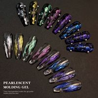 Vendeeni Vente en Gros OEM/ODM Vernis à Ongles Gel UV Texture Nacrée Effet Perle Ongles French Manucure Faux Ongles Acryliques