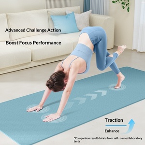 <span class=keywords><strong>Tapis</strong></span> de <span class=keywords><strong>yoga</strong></span> TPE pour femme, épaissi et élargi, 6mm/8mm, écologique, avec lignes de posture, antidérapant, pour fitness, sac inclus - Product Image 1