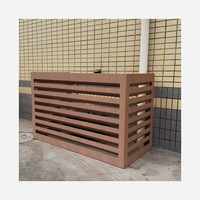 Cubierta de aluminio para aire acondicionado, impermeable, anticorrosión, con rejilla de lamas, grabado láser 3D, para exteriores, venta al por mayor de fábrica