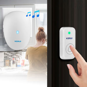 KERUI-timbre inalámbrico de 57 <span class=keywords><strong>canciones</strong></span> de música, 300M, botón a prueba de agua, campana de puerta inteligente <span class=keywords><strong>para</strong></span> el hogar, enchufe de anillo, campana de alarma - Product Image 2