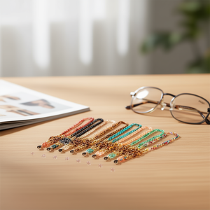 Catena di plastica con chiusura a tre maglie, 70 cm, per occhiali, catena per occhiali - Product Image 3