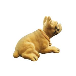 首振り犬ボブルヘッド子犬人形面白いスイングカーオーナメントダッシュボードキュートインテリアキット自動首振りおもちゃ樹脂QYブランド - Product Image 3