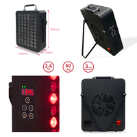 Appareil PDT portable le plus récent 300W 60 LED Panneau de luminothérapie infrarouge rouge de bureau avec minuterie, gradation et impulsions