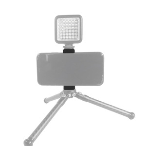 Aluminium Alloy Phone Clamp 60-90mm With Led <b>Light</b> For Live Streaming Vlog <b>Gaming</b> Adjustable Height Tripod Mount - Product Image 1