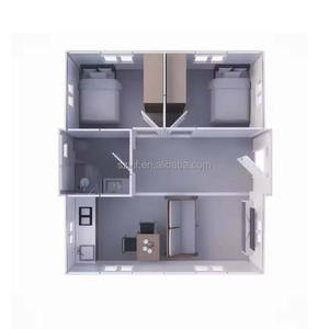 Casa Contenedor Expandible con Techo Triangular, Apartamento de Diseño Moderno y Lujoso, Marca VITA, para Uso en Oficinas, Edificios Escolares, 1 Año de Garantía - Product Image 3