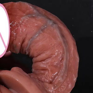 Dildo de Silicona Líquida Realista <span class=keywords><strong>con</strong></span> <span class=keywords><strong>Venas</strong></span>, Precio de Fábrica al por Mayor, Juguete Sexual para Hombres - Product Image 5