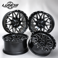 Jantes en alliage d'aluminium moulé noir de haute qualité LC Custom à 5/6/8 trous, à déport profond, pour tout-terrain, 18, 20, 22, 24 pouces, pour rééquipement/amélioration