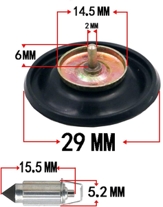Kit de Reparación de Carburador en Stock para Honda VLX400 VLX600 VLX <span class=keywords><strong>400</strong></span> 600 Steed <span class=keywords><strong>400</strong></span>/600 NV400CC con Conjunto de Émbolo y Flotador - Product Image 3