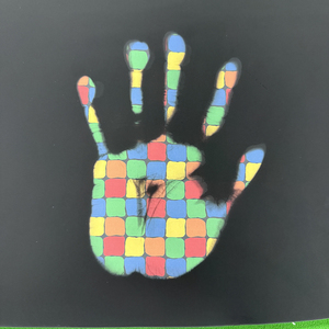 Nhiệt độ màu thay đổi PU Vải ma thuật Cube in thermochromic da vải có thể giặt - Product Image 4