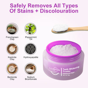 Luxsmile Private Label menta perossido libera dente Non sensibile sbiancare in polvere forte polvere organica Pap denti sbiancanti - Product Image 5