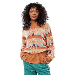 Marque <span class=keywords><strong>de</strong></span> <span class=keywords><strong>surf</strong></span> australienne R Ipc.ul <span class=keywords><strong>Pull</strong></span> jacquard à manches longues pour femmes automne et hiver haut tricoté coloré - Product Image 1