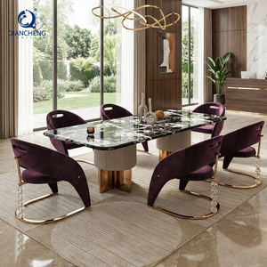 Set Tavolo <span class=keywords><strong>da</strong></span> Pranzo di Lusso in Stile Italiano con Nuovo Design <span class=keywords><strong>a</strong></span> Prezzo di Fabbrica, Arredamento per Casa, Hotel, Progetti ed Eventi - Product Image 3