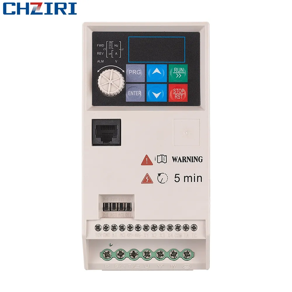 CHZIRI OEM 제조 단상/3 상 200-240VAC 속도 컨트롤러 미니 AC 드라이브