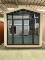 Maisons préfabriquées portables à faible coût, unités de 20 à 40 pieds, grandes maisons préfabriquées en conteneurs avec toit en pente