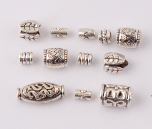 En gros pas cher perle de stockage en ligne pour bracelet en perles de rocaille en argent Tibétain hama logo personnalisé en métal perles pour la fabrication de bijoux - Product Image 1