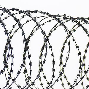 रेजर कांटेदार तार विस्तार हथियार जस्ती 45 निविड़ अंधकार कागज + बुना बैग जस्ती स्टील तार 14 गेज 10 रोल पार उस्तरा - Product Image 2