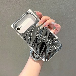 Étuis de téléphone portable en TPU antichoc de style vague pliée 3D pour 11/12 <span class=keywords><strong>Pro</strong></span>/13 <span class=keywords><strong>Pro</strong></span> Max/14 <span class=keywords><strong>Pro</strong></span>, coque arrière souple en gel brillant - Product Image 3