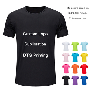 T-shirts blancs unis impression personnalisée sublimation t-shirts personnalisés hommes noir t-shirt fabricant hommes t-shirts pour hommes - Product Image 1