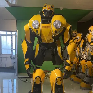 Birthday Party Transformer Animatronic Suits Robot Large Size Realistic Business Promotion Trade Show Dancing Robot Costume