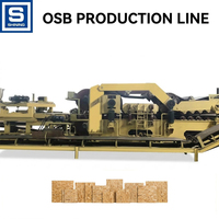 Ligne de production automatique de panneaux OSB à haute efficacité, équipement industriel de fabrication de panneaux OSB avec moteur, pompe et presse à chaud
