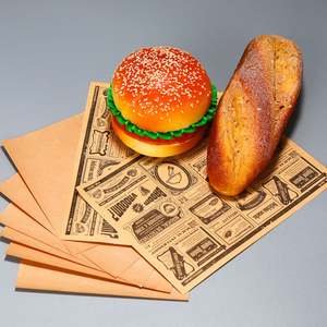 Papel para Envolver Comida Rápida Personalizado con Envío DDP, Papel y Cartón Recubierto de PE Resistente a la Grasa y al Agua para Hamburguesas y Sándwiches - Product Image 4